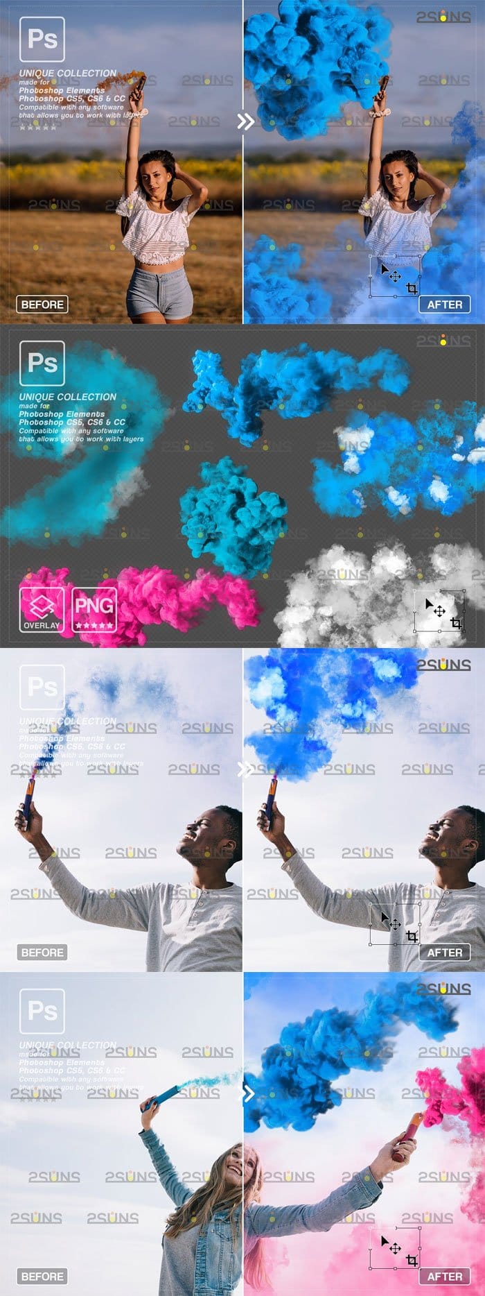 Gender Reveal Smoke Overlay
