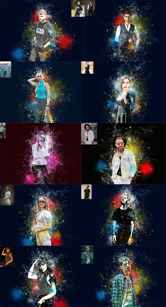 CreativeMarket - Inspire Art Photoshop Action Inspire Art Photoshop Action