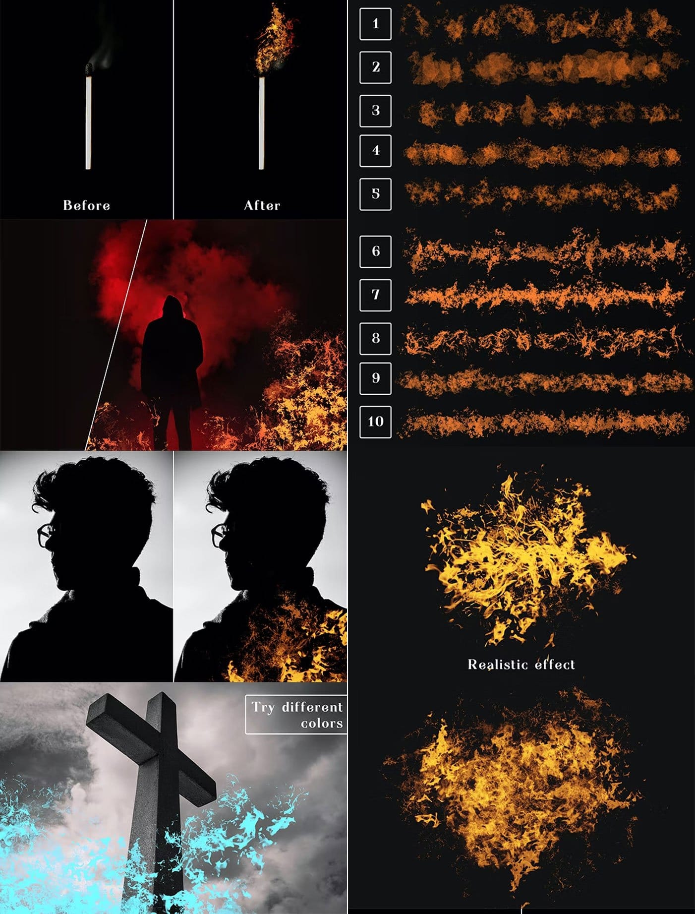 Graphicriver - Fire Photoshop Brushes Fire Photoshop Brushes