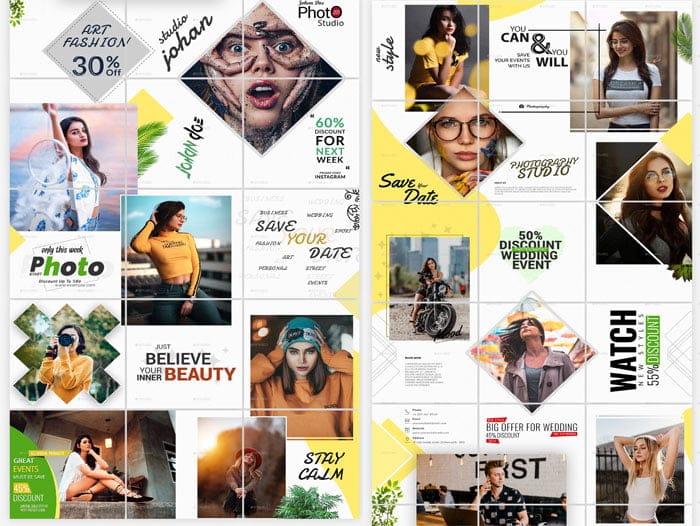 Graphicriver - Instagram Puzzle Bundle Instagram Puzzle Bundle