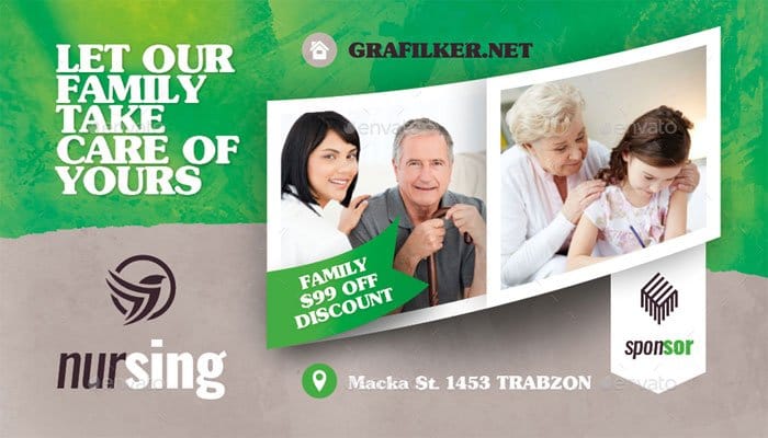 Graphicriver - Nursing Home Business Card Templates (1) Nursing Home Business Card Templates