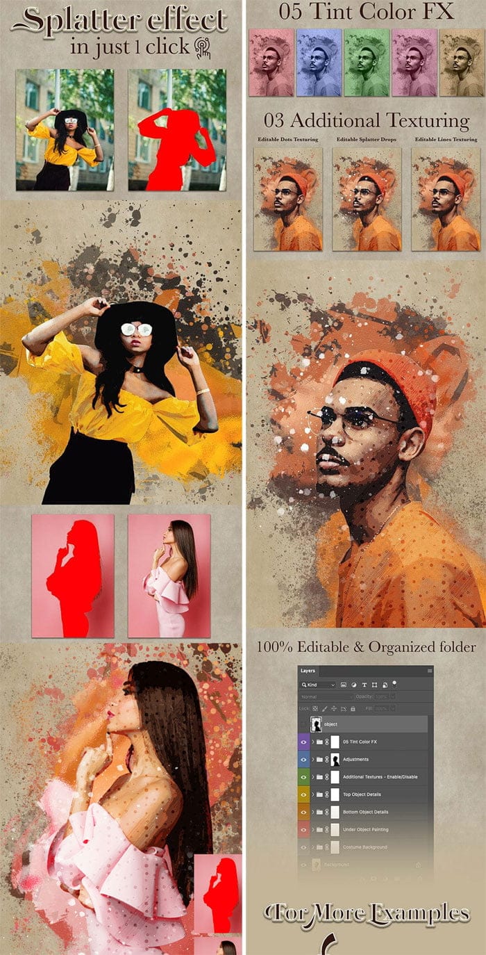 Graphicriver - Speckless PS Action Free Download Speckless Splatter PS Action