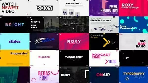 Videohive - Roxy Typography Slides