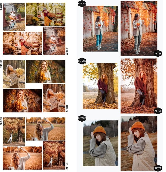 10 Alive Autumn Lightroom Presets 10 Alive Autumn Presets