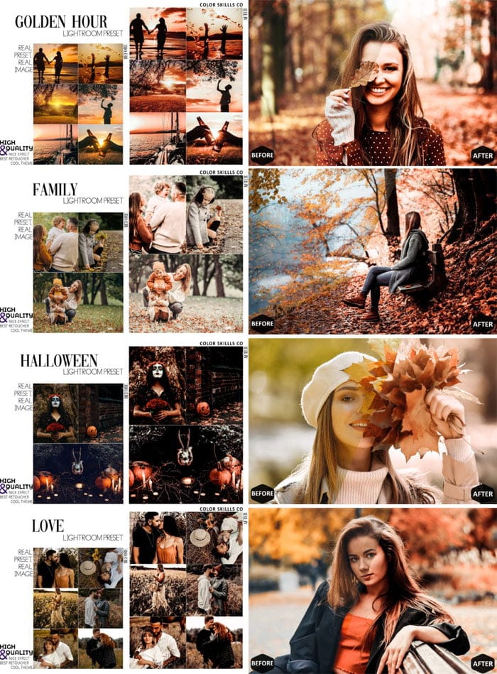 12 Autumn Girl Lightroom Presets 12 Autumn Girl Presets