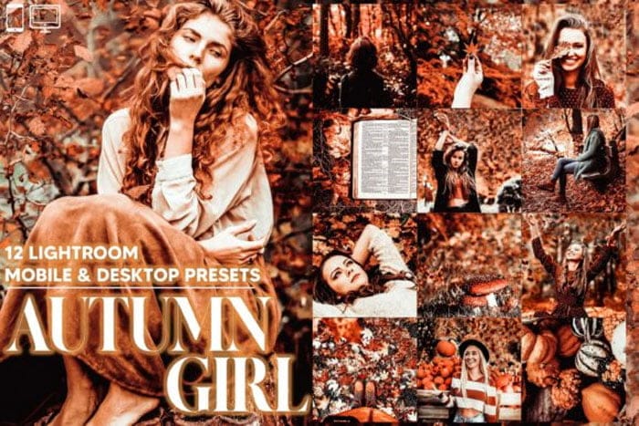 12 Autumn Girl Lightroom Presets 12 Autumn Girl Presets