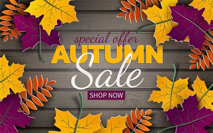 Autumn Special Offer Discount Sale Design