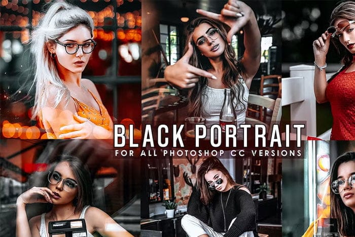 Black Tones Portrait Photoshop Actions Black Tones Portrait Actions