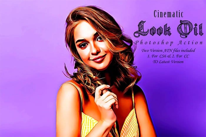 Cinematic Look Oil Photoshop Action Cinematic Look Oil Action