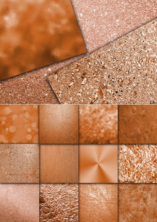 Copper Digital Paper Textures Copper Digital Paper Textures