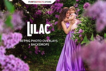 30 Lilac Photo Overlays