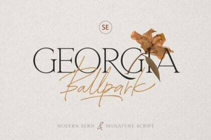 CreativeMarket - Georgia Ballpark Font Duo