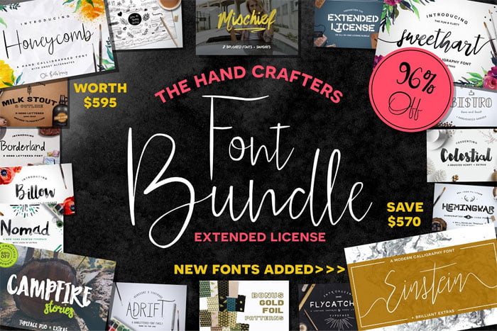 Hand Crafters Font Bundle
