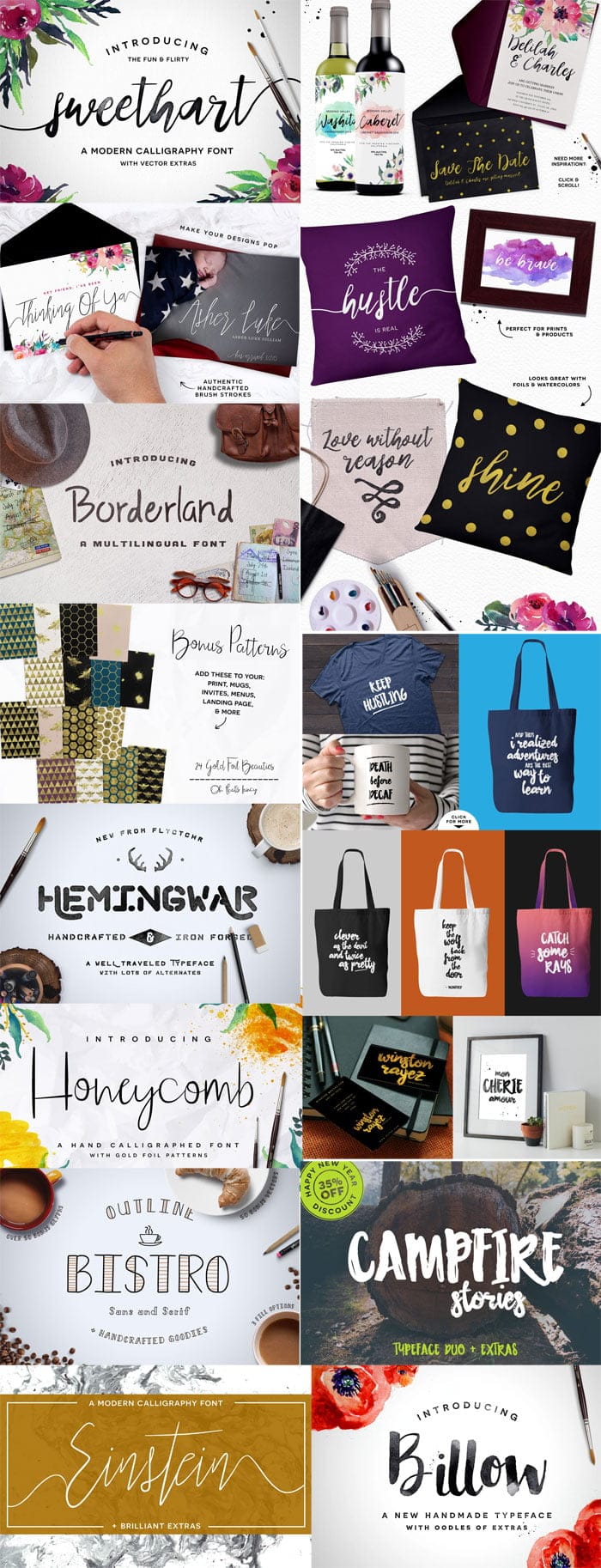 CreativeMarket - Hand Crafters Font Bundle Hand Crafters Font Bundle