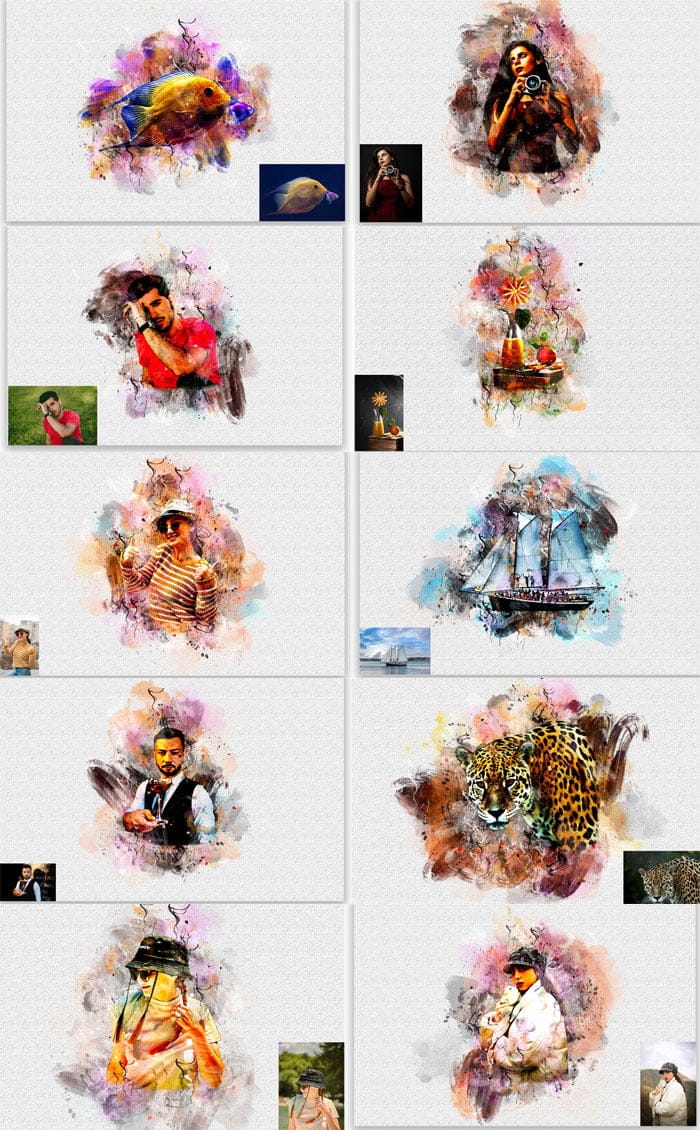 CreativeMarket - Hand Drawing Photoshop Action Hand Drawing Photoshop Action