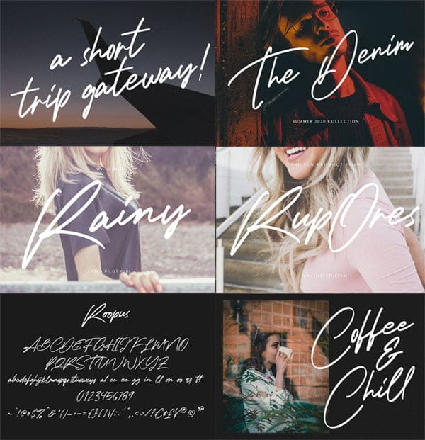 CreativeMarket - Roopus Signature Font Roopus Signature Font