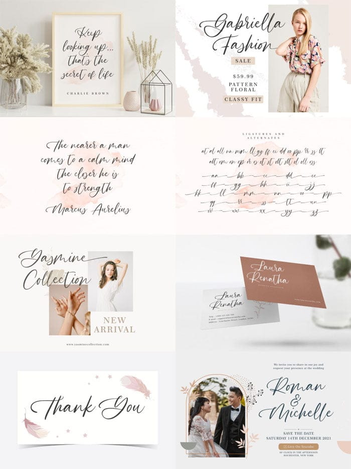 Creativefabrica - Golden Bloom Font Golden Bloom Font