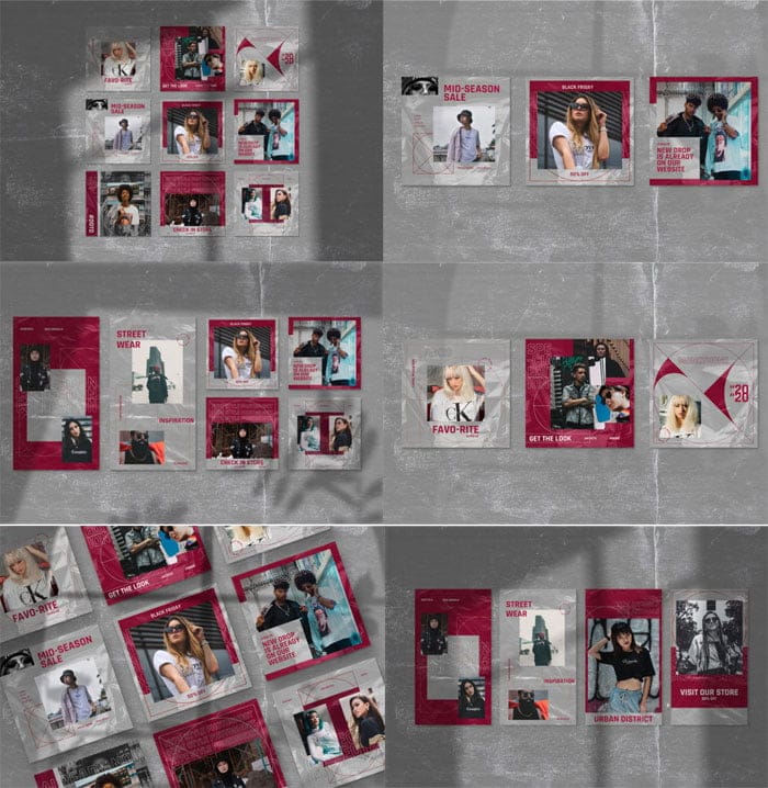 Creativefabrica - Luciana Instagram Templates Luciana Instagram Templates