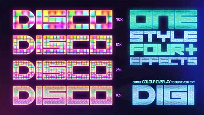 Disco Photoshop Styles