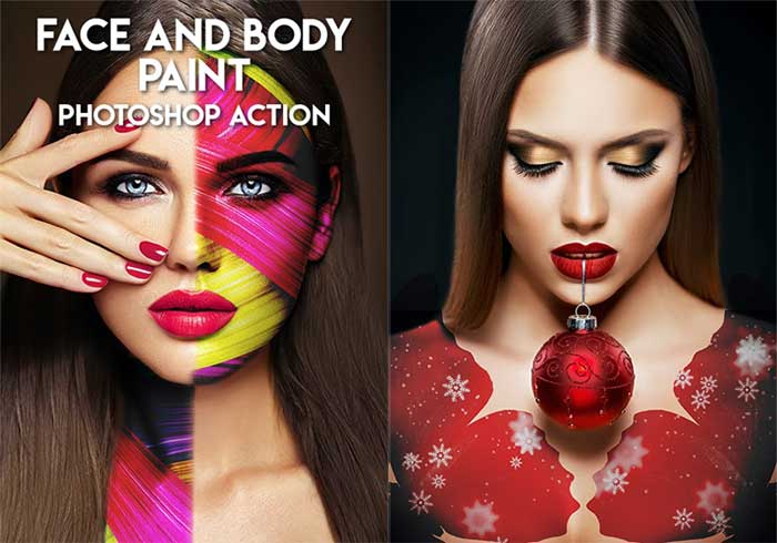 Face and Body Paint Photoshop Action Face and Body Paint Action