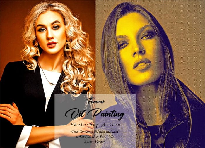 Famous Oil Painting Photoshop Action Famous Oil Painting Action