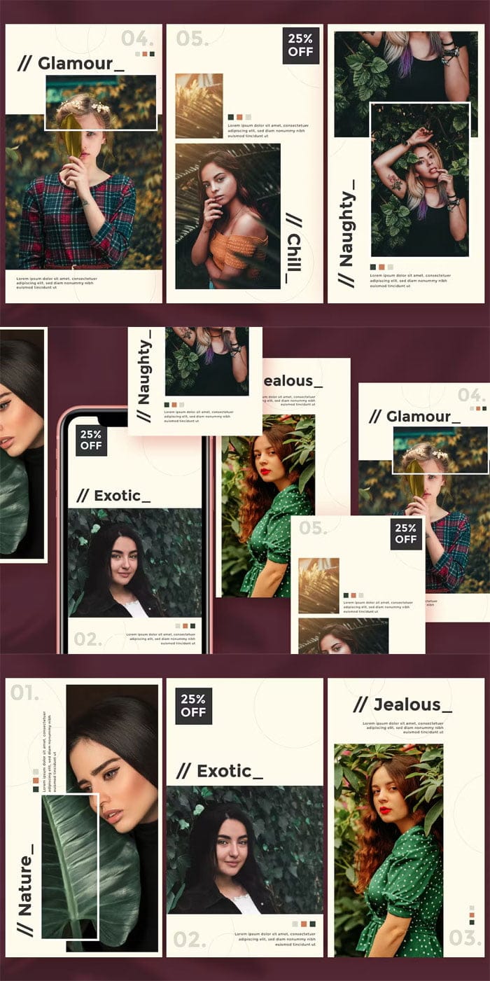 Fashion Collection Instagram Story Templates Fashion Collection Instagram Story