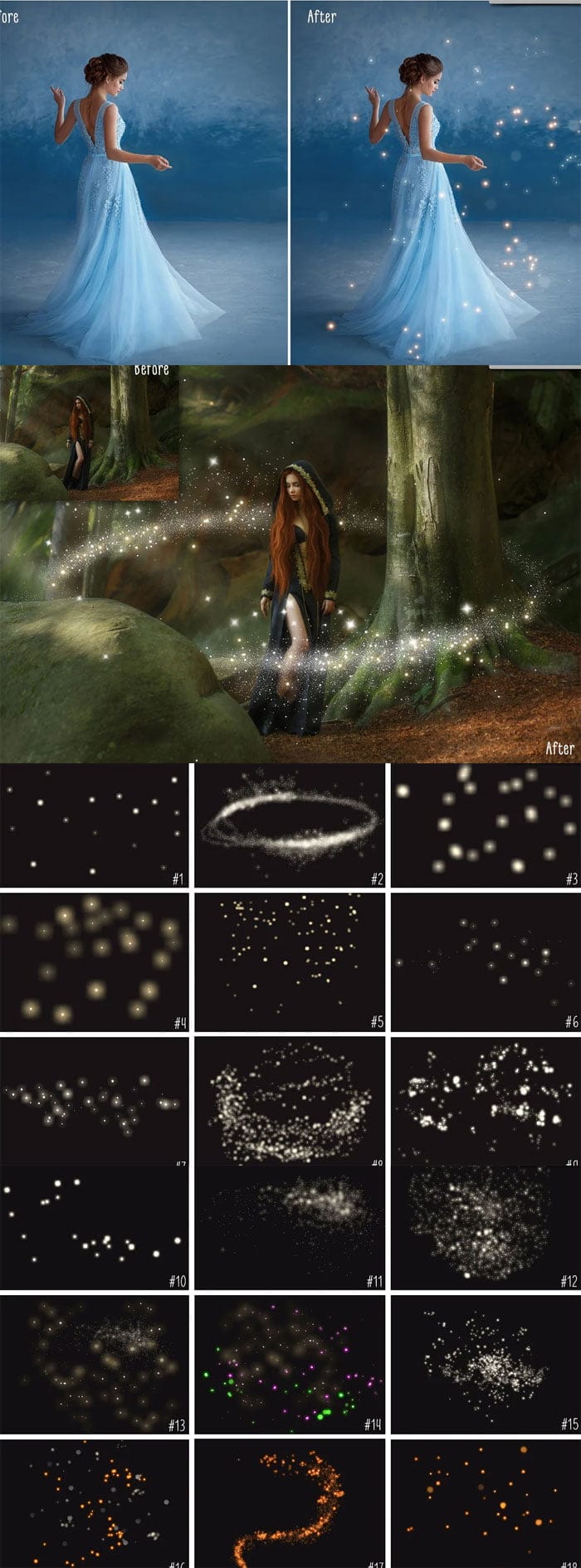 Golden Fireflies Photo Overlays Golden Fireflies Overlays