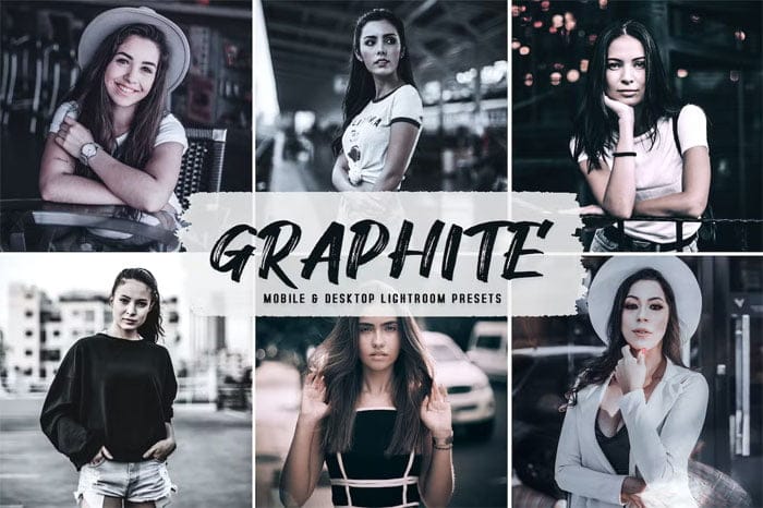 Graphite Presets for Mobile and Desktop Lightroom Graphite Presets Mobile Desktop