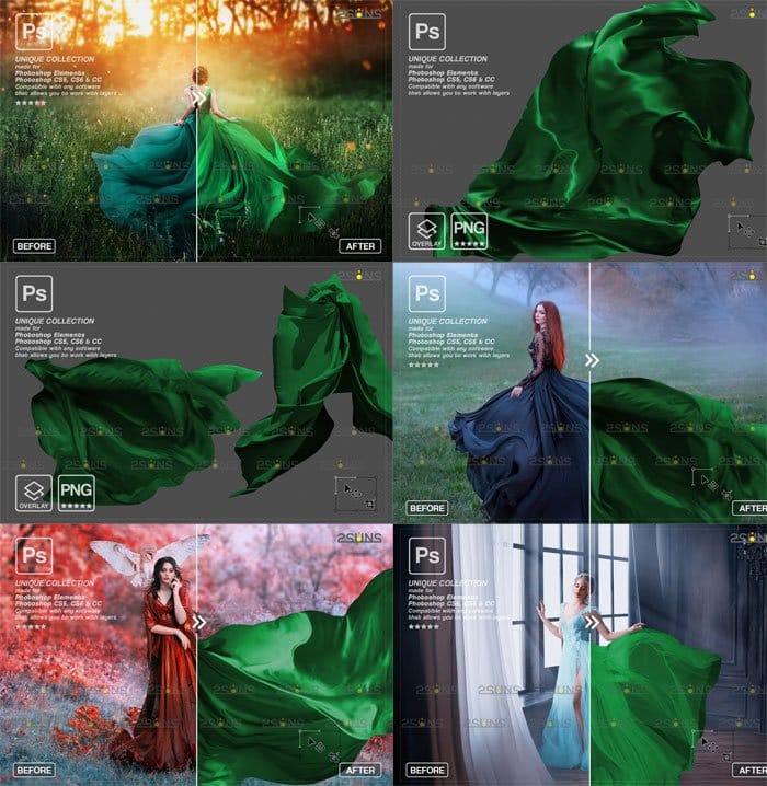 Green Flying Dress Overlay Fabric Green Flying Dress Fabric