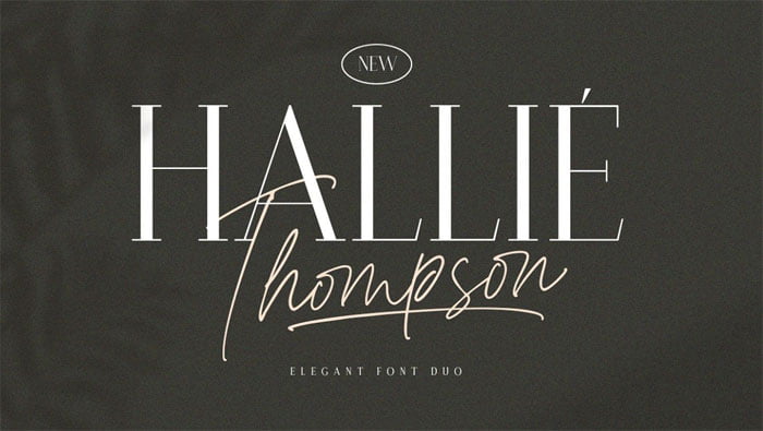 Hallie Thompson Elegant Font Duo