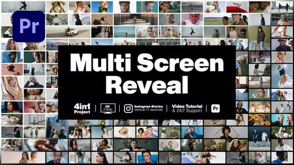 Multi Screen Reveal for Premiere Pro