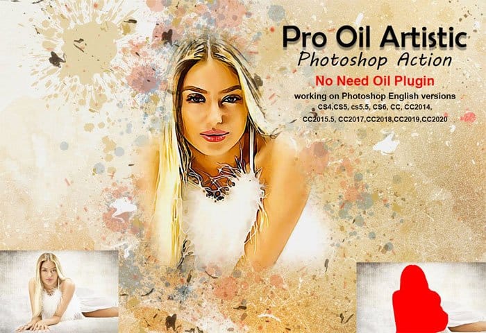Pro Oil Artistic Photoshop Action Pro Oil Artistic Action