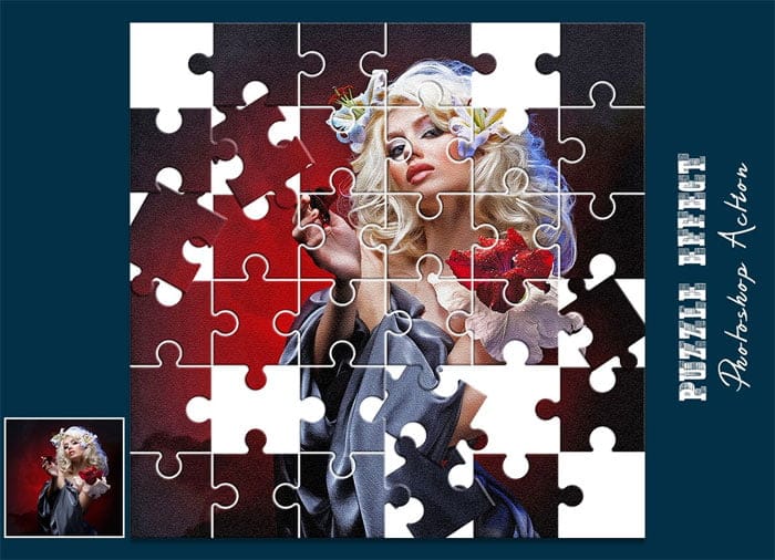 Puzzle Effect Photoshop Action Puzzle Effect Action