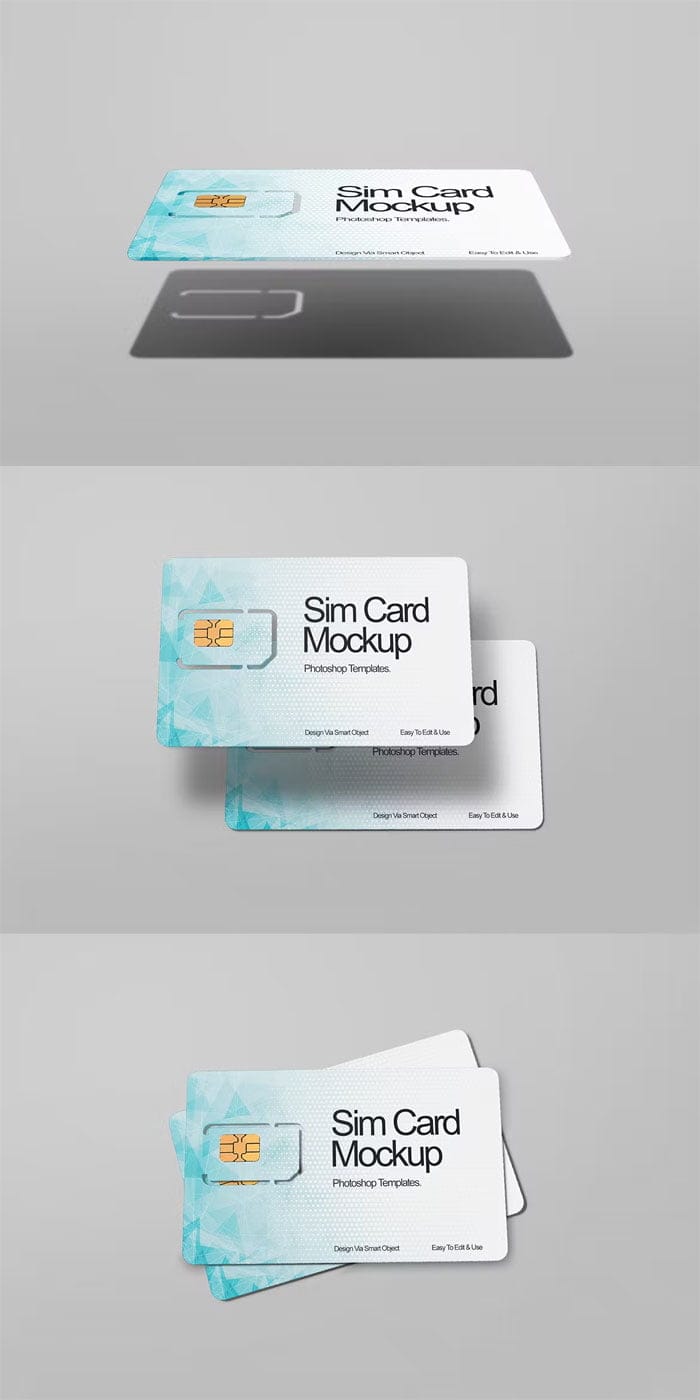 Sim Card Mockup Free Download Sim Card Mockup
