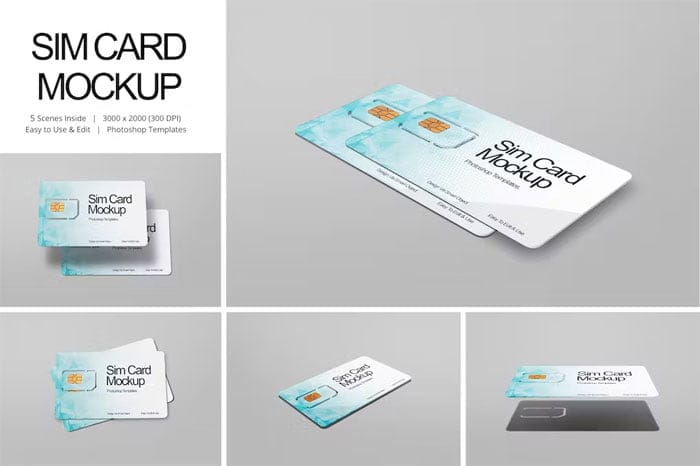 Sim Card Mockup Free Download Sim Card Mockup