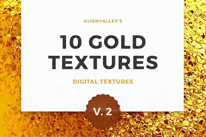 10 Gold Textures Vol.2 | Luckystudio4u