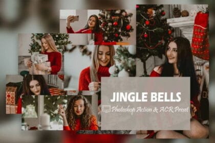 12 Jingle Bells Photoshop Actions