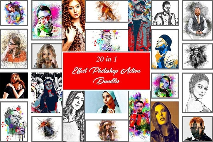 20 in 1 Effect Photoshop Action Bundles 20 in 1 Effect Photoshop Action Bundles