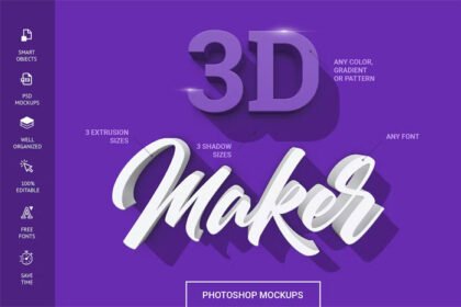 3D Maker Text Effects