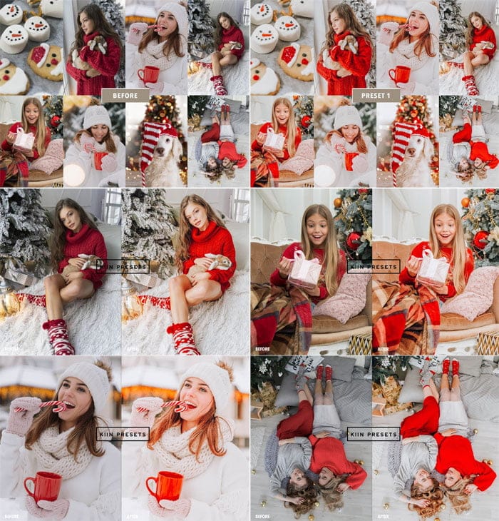 5 Christmas Lightroom Presets 5 Christmas Lightroom Presets