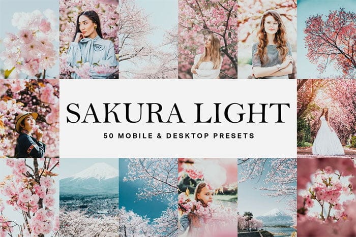 50 Sakura Light Lightroom Presets 50 Sakura Light Presets