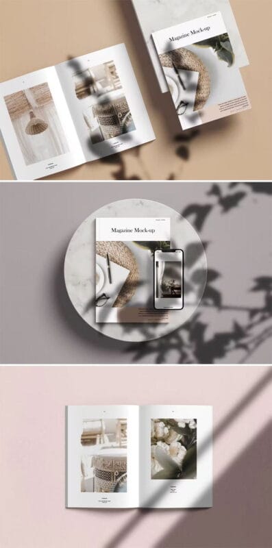 A4 Magazine Mockup Kit A4 Magazine Mockup Kit