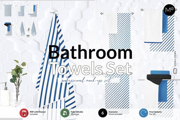 Bathroom Towel Set Mock-ups Bathroom Towel Set Mock-ups