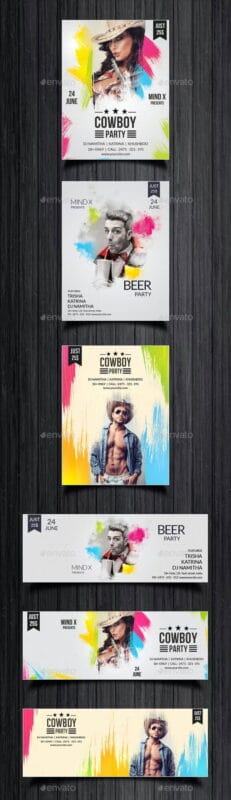 Beer Party Splash Flyer Bundle Beer Party Splash Flyer Bundle