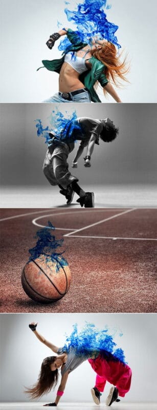Blue Fire Photoshop Action Blue Fire Photoshop Action