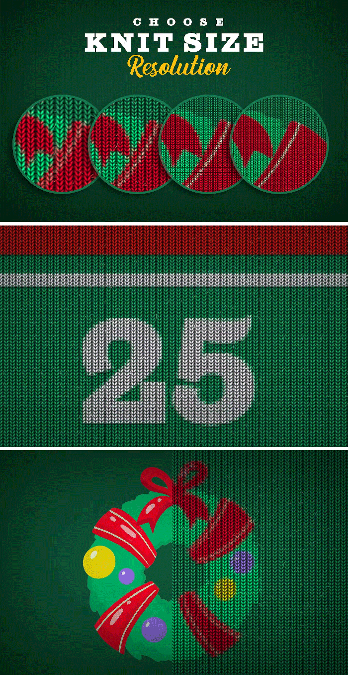 mas Sweater Knitted Effect Free Download Christmas Sweater Knitted Effect