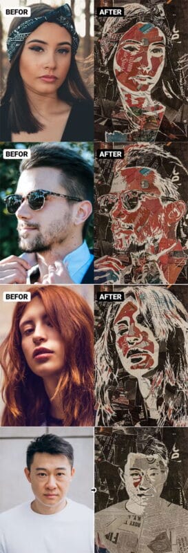 Collage Art Effect Free Download Collage Art Effect