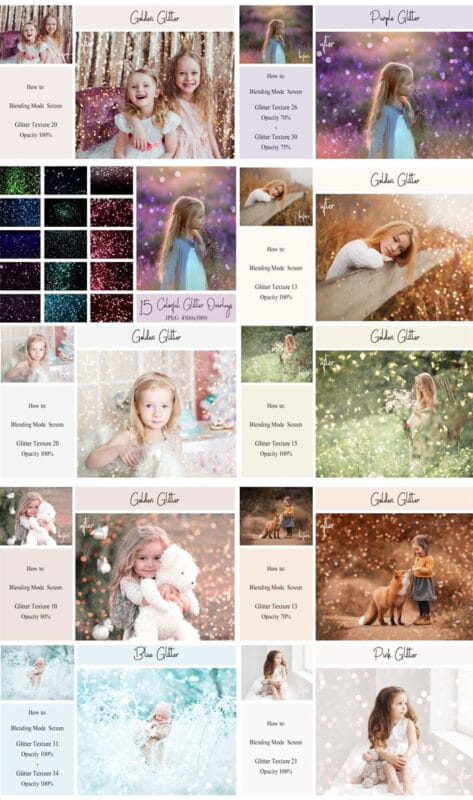 CreativeMarket - 35 Glitter Textures 35 Glitter Textures