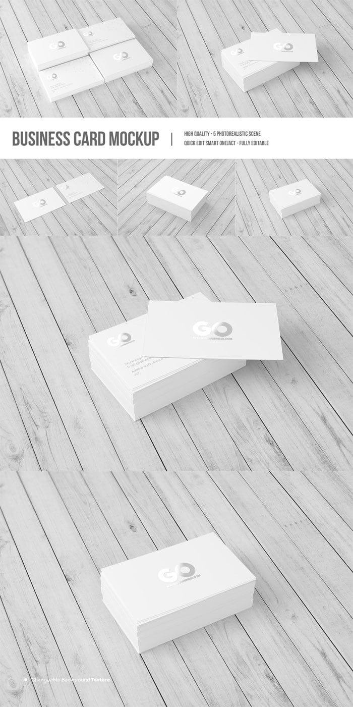 CreativeMarket - Business Card Mockup Business Card Mockup