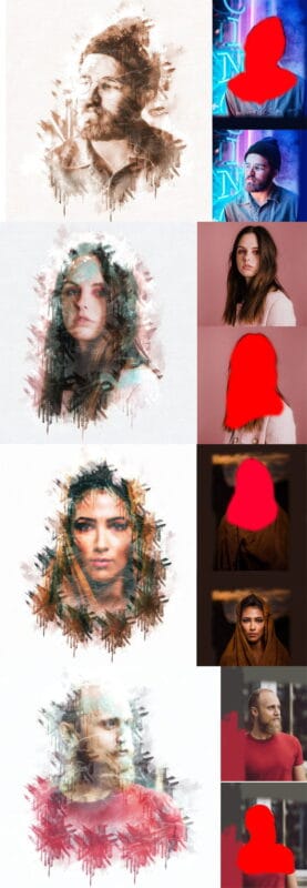 CreativeMarket - Paint Watercolor Photoshop Action Paint Watercolor Action